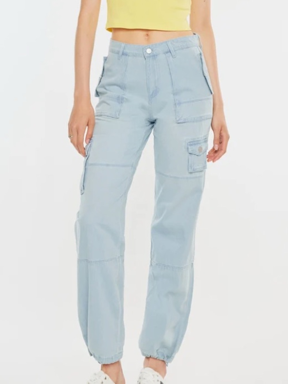 NEW KanCan Marina Low Slung Cargo Joggers Womens 13